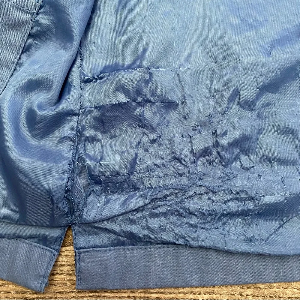 Vintage 90s Hunting Fishing Blue Utility Vest Large